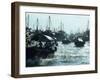 Boats in Aberdeen Harbour, Hong Kong, China-Alain Evrard-Framed Photographic Print