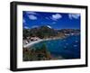 Boats in Bay, Corrossol Bay, St. Barts-Wayne Walton-Framed Photographic Print