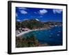 Boats in Bay, Corrossol Bay, St. Barts-Wayne Walton-Framed Photographic Print