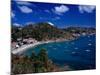 Boats in Bay, Corrossol Bay, St. Barts-Wayne Walton-Mounted Photographic Print