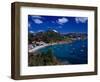 Boats in Bay, Corrossol Bay, St. Barts-Wayne Walton-Framed Photographic Print