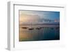 Boats in Caribbean Sea at Sunset, Georgetown, Great Exumand, Bahamas-null-Framed Photographic Print