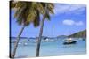 Boats in Cruz Bay, St. John, United States Virgin Islands, West Indies, Caribbean, Central America-Richard Cummins-Stretched Canvas