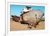 Boats in Desert around Moynaq, Muynak or Moynoq - Aral Sea or Aral Lake - Uzbekistan - Asia-Daniel Prudek-Framed Photographic Print