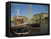 Boats in Docks, Gloucester, Gloucestershire, England, United Kingdom, Europe-Hunter David-Framed Stretched Canvas