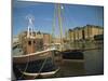 Boats in Docks, Gloucester, Gloucestershire, England, United Kingdom, Europe-Hunter David-Mounted Photographic Print