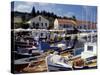Boats in Fiscardo Harbour, Cephalonia (Kefallinia), Ionian Islands, Greece-Jonathan Hodson-Stretched Canvas