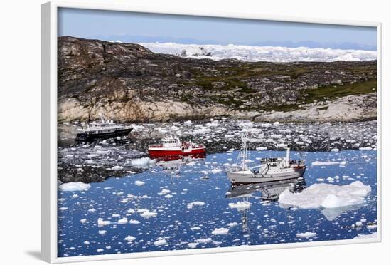 Boats in Greenland-Françoise Gaujour-Framed Photographic Print