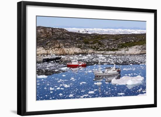 Boats in Greenland-Françoise Gaujour-Framed Photographic Print