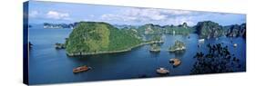 Boats in Halong Bay, Gulf of Tonkin, Vietnam-null-Stretched Canvas