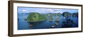 Boats in Halong Bay, Gulf of Tonkin, Vietnam-null-Framed Photographic Print