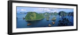 Boats in Halong Bay, Gulf of Tonkin, Vietnam-null-Framed Photographic Print