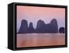 Boats in Halong Bay-Paul Thompson-Framed Stretched Canvas