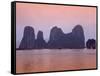 Boats in Halong Bay-Paul Thompson-Framed Stretched Canvas