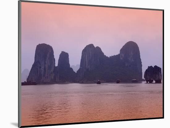 Boats in Halong Bay-Paul Thompson-Mounted Photographic Print