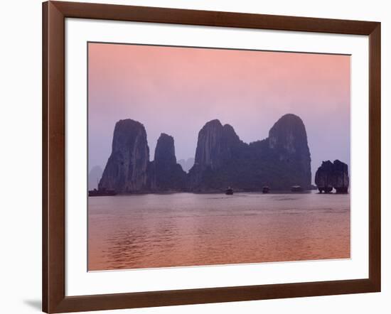 Boats in Halong Bay-Paul Thompson-Framed Photographic Print