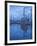 Boats in Harbor at Twilight, Southeast Alaska, USA-Nancy Rotenberg-Framed Photographic Print