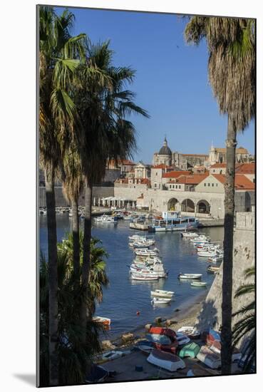 Boats in Harbor, Dubrovnik, Croatia, Europe-Jim Engelbrecht-Mounted Photographic Print