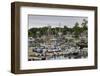 Boats in harbor in Camden, Maine, USA-Chuck Haney-Framed Photographic Print