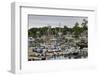 Boats in harbor in Camden, Maine, USA-Chuck Haney-Framed Photographic Print