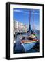 Boats in Harbor, Meze, Herault, Languedoc Roussillon Region, France, Europe-Guy Thouvenin-Framed Photographic Print