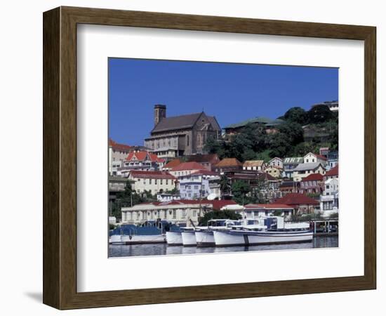 Boats in Harbor, St. George, Grenada, Caribbean-Greg Johnston-Framed Photographic Print