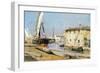 Boats in Harbor-Federico Andreotti-Framed Giclee Print