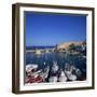 Boats in Harbour and Kyrenia Castle, Kyrenia, North Cyprus-Christopher Rennie-Framed Photographic Print