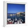 Boats in Harbour and Kyrenia Castle, Kyrenia, North Cyprus-Christopher Rennie-Framed Photographic Print