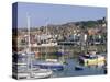 Boats in Harbour and Seafront, Scarborough, Yorkshire, England, United Kingdom-Robert Francis-Stretched Canvas