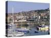 Boats in Harbour and Seafront, Scarborough, Yorkshire, England, United Kingdom-Robert Francis-Stretched Canvas