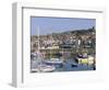 Boats in Harbour and Seafront, Scarborough, Yorkshire, England, United Kingdom-Robert Francis-Framed Photographic Print