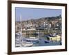 Boats in Harbour and Seafront, Scarborough, Yorkshire, England, United Kingdom-Robert Francis-Framed Photographic Print