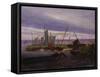 Boats in Harbour at Evening, 1828-Caspar David Friedrich-Framed Stretched Canvas