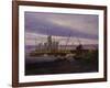 Boats in Harbour at Evening, 1828-Caspar David Friedrich-Framed Giclee Print