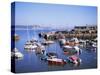 Boats in Harbour, Lyme Regis, Dorset, England, United Kingdom-J Lightfoot-Stretched Canvas