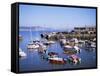 Boats in Harbour, Lyme Regis, Dorset, England, United Kingdom-J Lightfoot-Framed Stretched Canvas