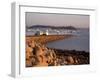 Boats in Harbour, Presquile Grande, Cote De Granit Rose, Cotes d'Armor, Brittany, France-David Hughes-Framed Photographic Print