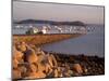 Boats in Harbour, Presquile Grande, Cote De Granit Rose, Cotes d'Armor, Brittany, France-David Hughes-Mounted Photographic Print