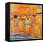 Boats in Harbour, Saint-Tropez-Peter Graham-Framed Stretched Canvas