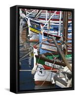 Boats in Harbour, St.Tropez, Cote d'Azur, France-Doug Pearson-Framed Stretched Canvas