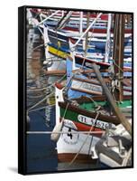 Boats in Harbour, St.Tropez, Cote d'Azur, France-Doug Pearson-Framed Stretched Canvas