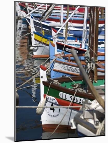 Boats in Harbour, St.Tropez, Cote d'Azur, France-Doug Pearson-Mounted Photographic Print