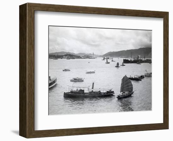 Boats in Hong Kong Harbor-null-Framed Photographic Print