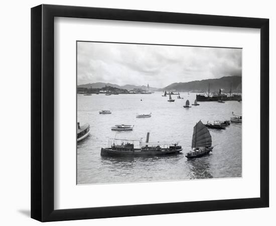 Boats in Hong Kong Harbor-null-Framed Photographic Print