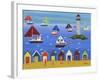 Boats in Lighthouse Bay-Gordon Barker-Framed Giclee Print