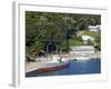 Boats in Mahogany Bay, Roatan Island, Honduras, Central America-Richard Cummins-Framed Photographic Print