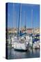 Boats in Marina, Meze, Herault, Languedoc Roussillon Region, France, Europe-Guy Thouvenin-Stretched Canvas
