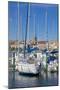 Boats in Marina, Meze, Herault, Languedoc Roussillon Region, France, Europe-Guy Thouvenin-Mounted Photographic Print