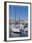 Boats in Marina, Meze, Herault, Languedoc Roussillon Region, France, Europe-Guy Thouvenin-Framed Photographic Print